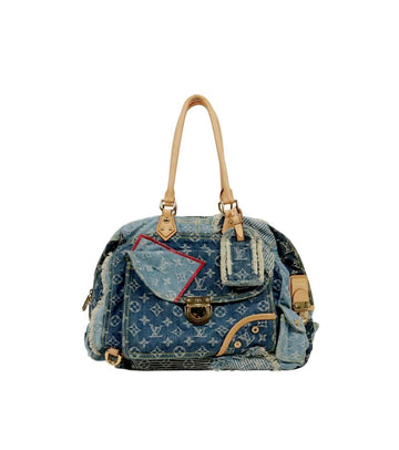LOUIS VUITTON Denim Monogram Bowling 65583 158731151 [P]
