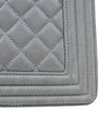 CHANEL Graues Kaviar Große Boy Schultertasche 66105 158731156 [P]