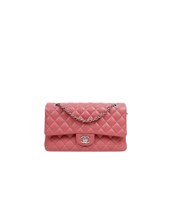 CHANEL Pink Medium Lambskin Classic Flap Bag 65255 158731158 [P]