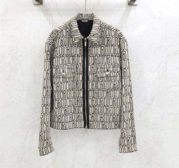 DIOR x X Shawn Stussy Multi-Logo Trucker Jacket 033D493AY985 140197196 [P]