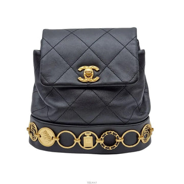 CHANEL Symbolz Coin Backpack in Gold Capskin AFD022119N 150787060 [P]
