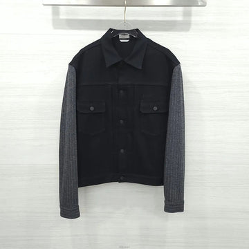 DIOR Gestrickte Denim-Jacke Schwarz 193D496A274X 158732868 [P]