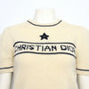 Dior Ecru Wool Cashmere Blend Short Sleeve Sweater 154S09AM305 158732990 [P]