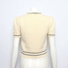 Dior Ecru Wool Cashmere Blend Short Sleeve Sweater 154S09AM305 158732990 [P]
