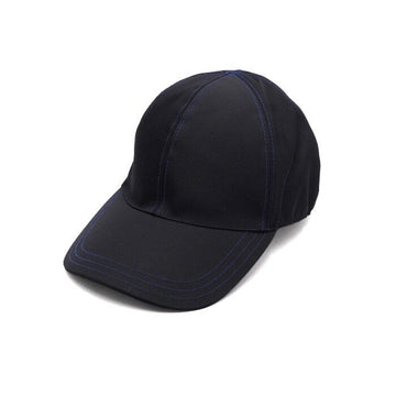 Prada Black Nylon Blue Stitch Unisex Cap aa66471 158733863 [P]