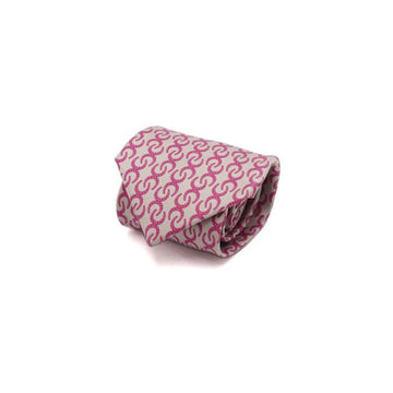 Hermes Pink Color Horsebit Logo Silk Men's Tie aa66267 158733877 [P]