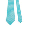 HERMES ブルーシャンダルモチーフ 100% シルク ネクタイ aa65919 158733883 [P]