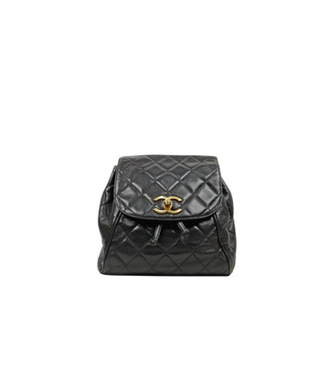 CHANEL Schwarzer gesteppter Rucksack 62647 158734240 [P]