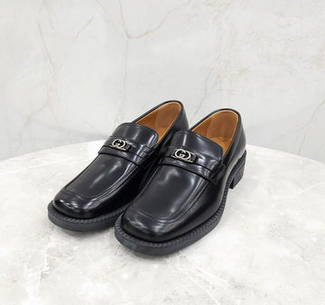 Gucci gg GG Logo Metal Leather Loafer 9820 149970105 [P]