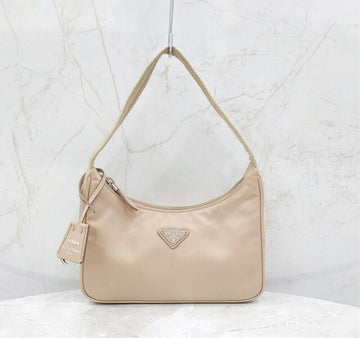 Prada Reedition 2000 Lina Nylon Mini Bag Desert Beige 1NE515 149586707 [P]
