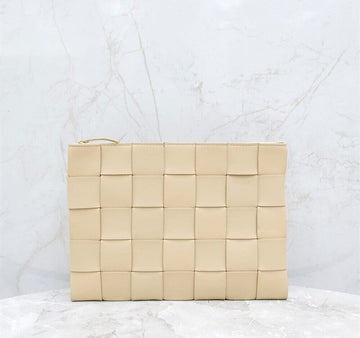 Bottega Veneta Intrecciato Leather Clutch Medium 652931 145558692 [P]