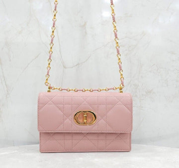 Dior Miss Caro Mini Bag Powder Pink Cannage S5169UDAX 150500999 [P]