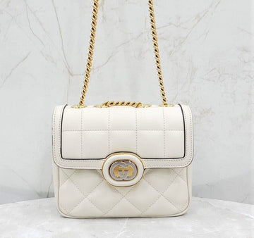 Gucci White Interlocking G Chain Shoulder Bag 740834 148971752 [P]