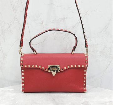 Valentino Garavani Rockstud Leather Shoulder Bag B0181VSF 143129675 [P]