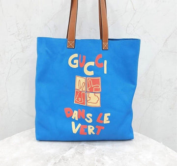 Gucci DANS LE VERT Printed Tote Bag 519335 123908396 [P]