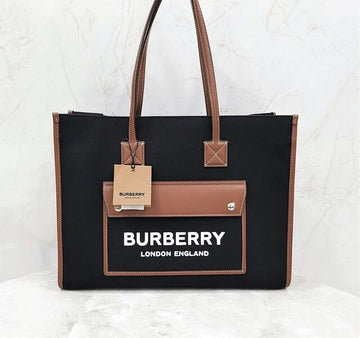 Burberry Freya Canvas Tote Bag Medium 8055747 142810020 [P]