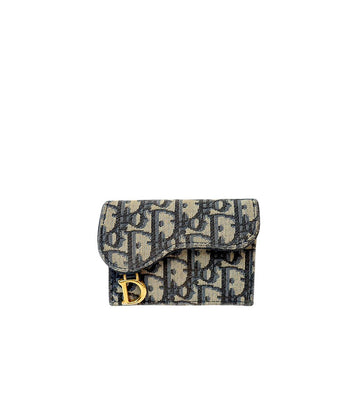 Dior Oblique Saddle Card Holder 63052 158737446 [P]