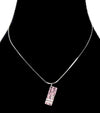 DIOR Rosa Trotter Silber Halskette 65000 158737642 [P]