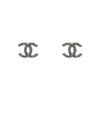 CHANEL Cubic CC Silber Ohrringe 65016 158737970 [P]