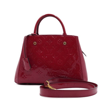 Louis Vuitton Monogram Vernis Montaigne BB Women's Tote and Shoulder Bag M50170 158757561 [P]