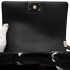 CHANEL ボーイシャネル ブラック エナメル ミディアム フラップ シルバー チェーン ショルダーバッグ クロスバッグ A67086 158757566 [P]