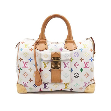 Louis Vuitton Monogram White Multi Speedy 30 Tote Bag 158757569 [P]