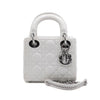 Dior Lady Mini Tote Bag with Silver Chain AA66436 158757573 [P]
