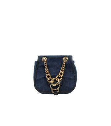 Miu Miu Denim Dahlia Chain Shoulder Bag 65846 158799672 [P]