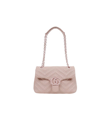 Gucci Pink Leather Marmont Shoulder Bag 66340 158799675 [P]