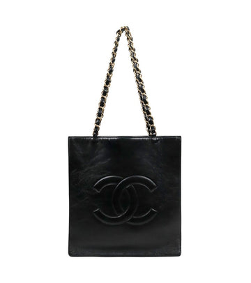 CHANEL Schwarze CC Saison Shopper Schultertasche 65210 158799685 [P]