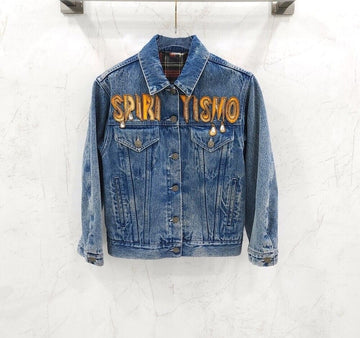 GUCCI Denimjacke mit gesticktem Logo 505667 154433113 [P]