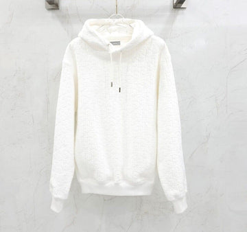 Dior White Oblik Terry Cotton Hooded Sweatshirt 113J631A0684C020 140584829 [P]