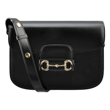 GUCCI 1955 ホースビット ショルダーバッグ レザー ブラック 602204 1DB0G 1000 65639696 [P]