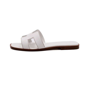 HERMES H021056Z BLANC ORAN レディース サンダル スリッパ aa66297 158819843 [P]