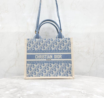 DIOR Neue blaue Oblique Book Tote klein M1325CZEM 156003888 [P]
