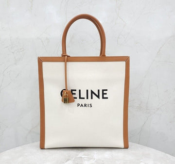Celine Canvas Vertical Cabas Bag Natural Tan 190402BNZ 149586812 [P]