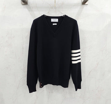 THOM BROWNE Stich V-Ausschnitt Strick MKA195A 156175436 [P]