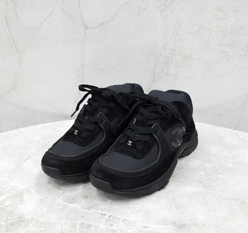 CHANEL CCロゴクルーズスニーカー ブラック 150101551 [P]
