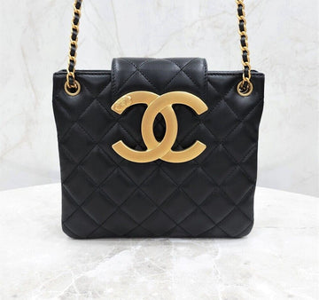CHANEL 24C Big CC Logo Ketten Schultertasche AS4596 123150580 [P]