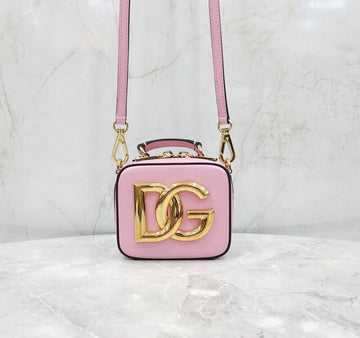 DOLCE & GABBANA カーフスキンマイクロバッグ ピンク 154662265 [P]