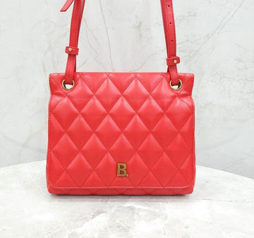Balenciaga B Quilted Medium Leather Shoulder Bag 135228297 [P]