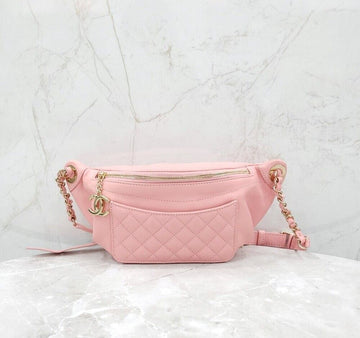 CHANEL Quilted Lambskin Waist Bag Pink A57832 153794120 [P]