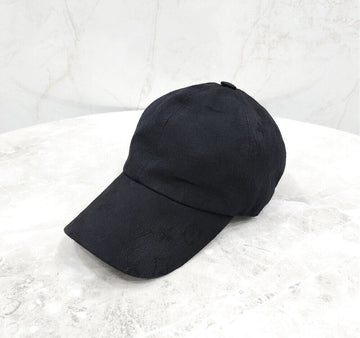 LOUIS VUITTON Schwarze Monogram-Denim-Cap 60 152927171 [P]
