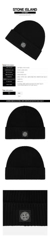 STONE ISLAND 6F Wappen Patch Beanie Schwarz N100012 S00B4 V0029 158845193 [P]