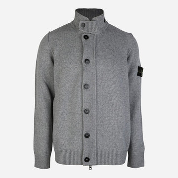 Stone Island Pullover Zip-Up Knit Cardigan Grey 5100047 S00A3 V0M60 158845216 [P]