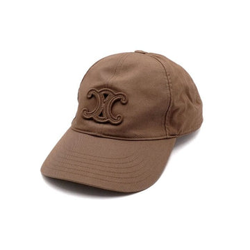 CELINE Braune Baumwolle Trionphe Logo Baseballcap 2AUG4969P 158848070 [P]