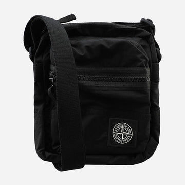 STONE ISLAND ナイロン クロスバッグ ブラック 158850204 [P]