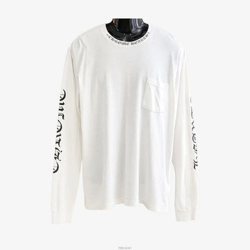 CHROME HEARTS ネックレタリングTシャツ XL ホワイト GVD64HTV 158853926 [P]