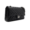 CHANEL Classic Medium Flap Shoulder Bag A01112 Black Lambskin 158855365 [P]