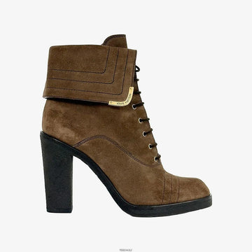 Louis Vuitton Unused Lace-Up Ankle Boots 38 Brown TH6IMZAY 158855383 [P]